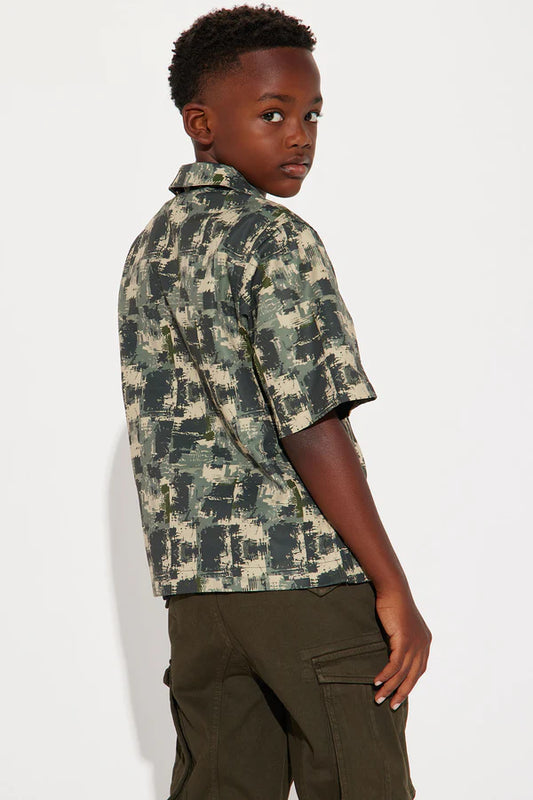 Mini Wilcox Printed Shirt - Camouflage