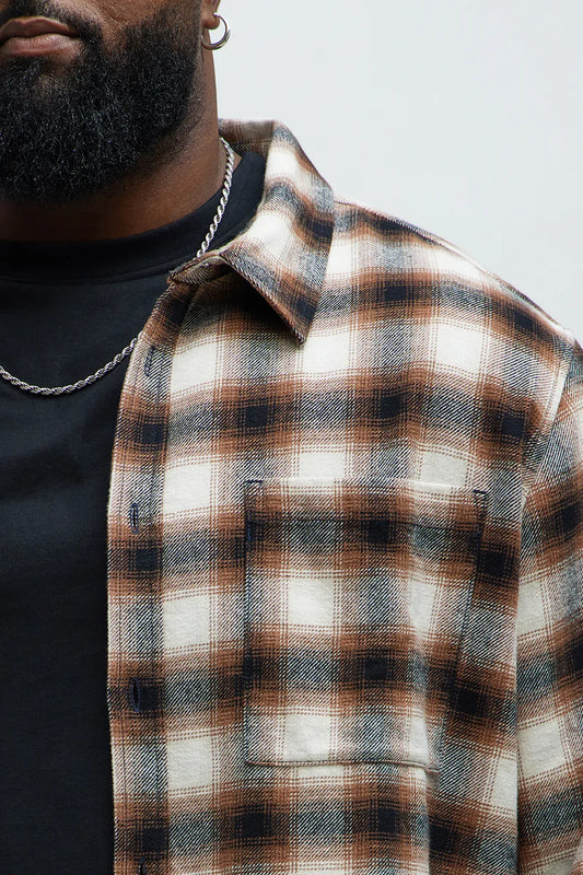 Young And Alive Plaid Shirt - Multi Color