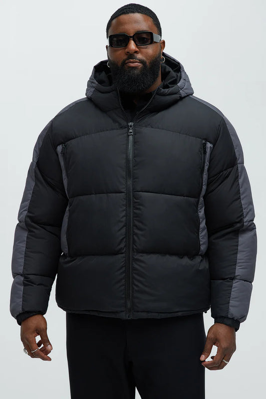 Hewins Hooded Jacket - Black/combo