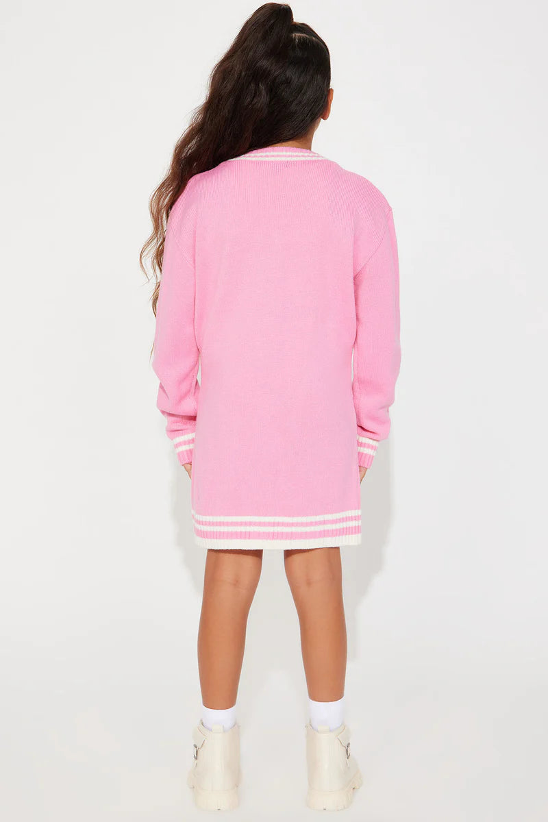 Mini Varsity Moment Mini Dress - Pink/combo
