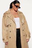 Know Your Lies Trench Coat - Black