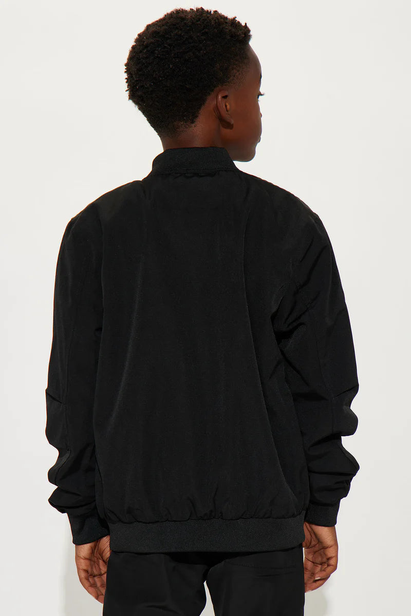 Mini Watch This Nylon Bomber Jacket - Black