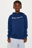 Mini Earned Wings Fleece Hoodie - Navy
