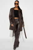 Shed Your Skin Coat - Brown/combo