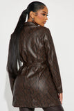 Shed Your Skin Coat - Brown/combo