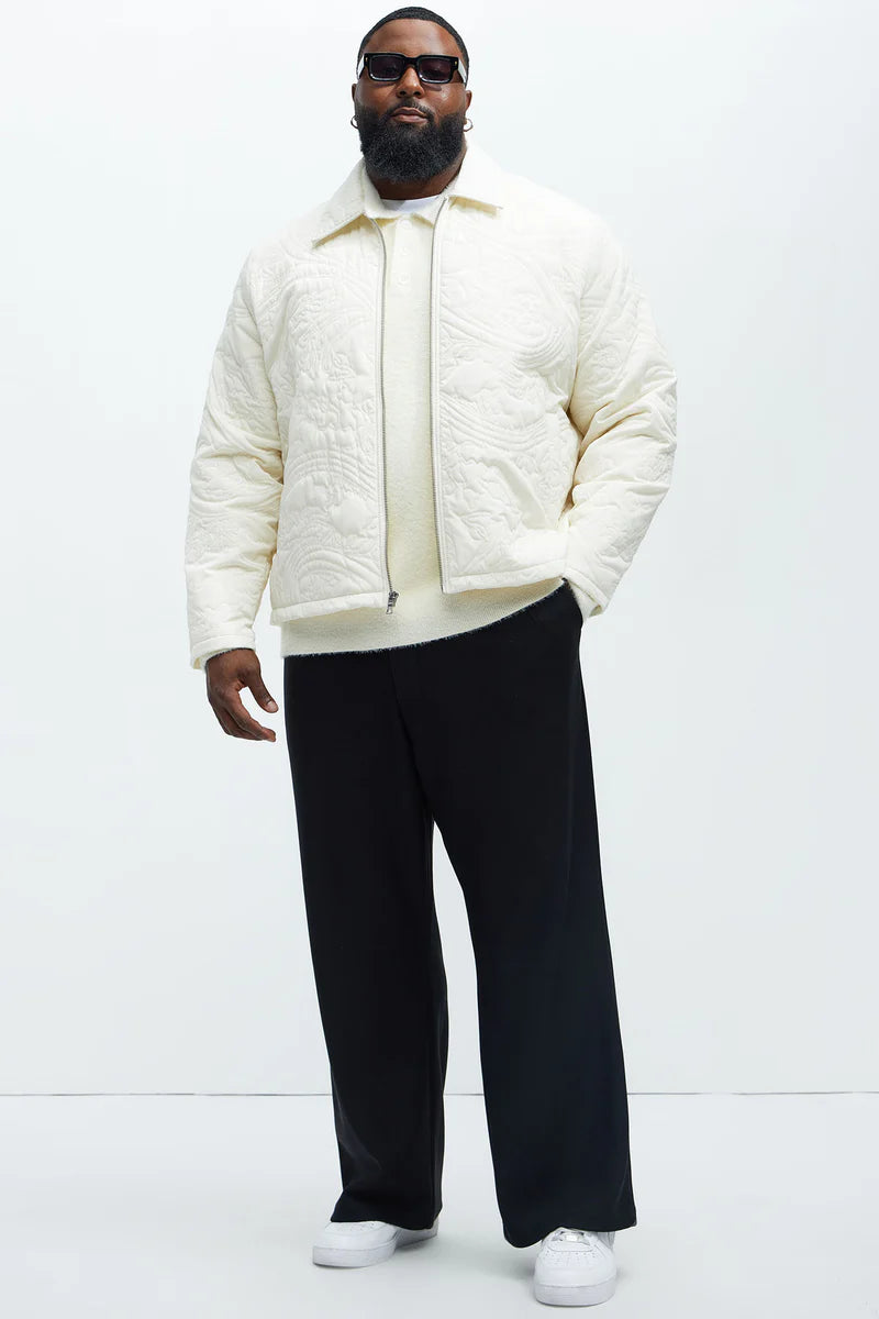 Closer To Sunrise Quilted Jacket - Cream