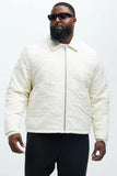 Closer To Sunrise Quilted Jacket - Cream