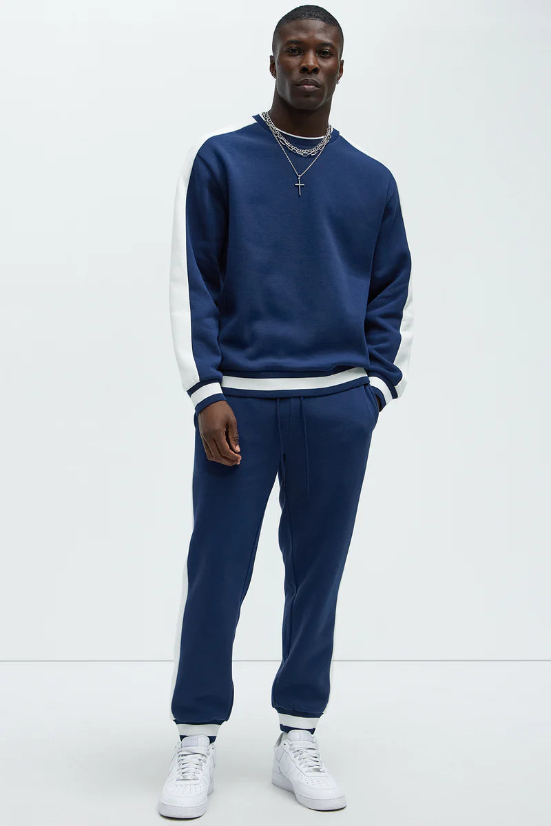 Tyson Drayton Contrast Sweatshirt - Navy/combo