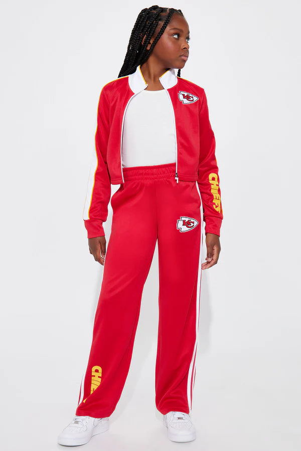 Mini Chiefs Kingdom Zip Up Jacket - Red