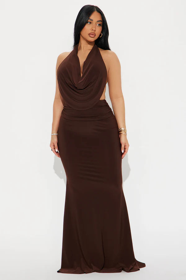 Make An Effort Maxi Dress - Burgundy