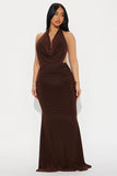 Make An Effort Maxi Dress - Burgundy