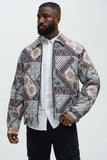Be Right There Quilted Jacket - Multi Color