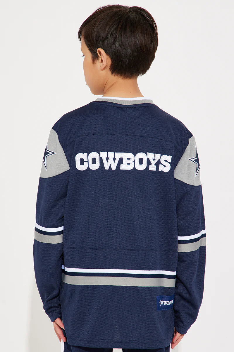 Mini Cowboys Hat Trick Hockey Top - Navy