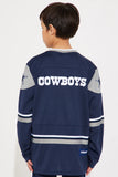 Mini Cowboys Hat Trick Hockey Top - Navy