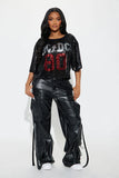 ACDC Electric Sequin Top - Black