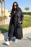 Know Your Lies Trench Coat - Black