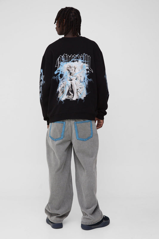 Oversized Renaissance Graphic Sweatshirt